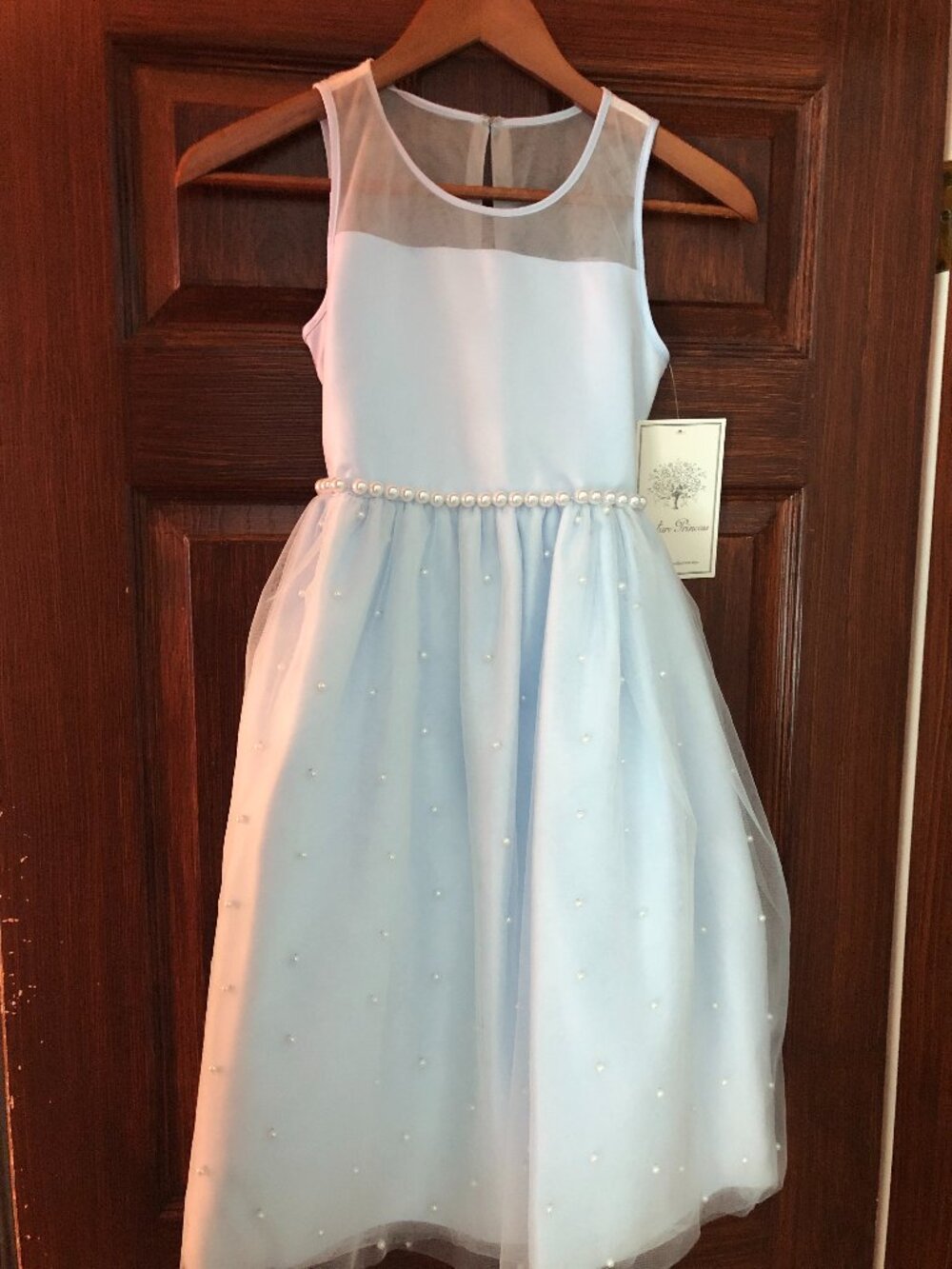 NWT Couture Princess Girl's Party Tulle and Pearls Dress - Size 12
